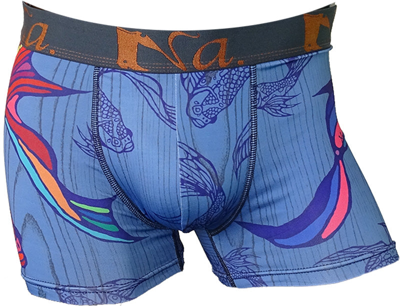 seni boxer short ikan emas