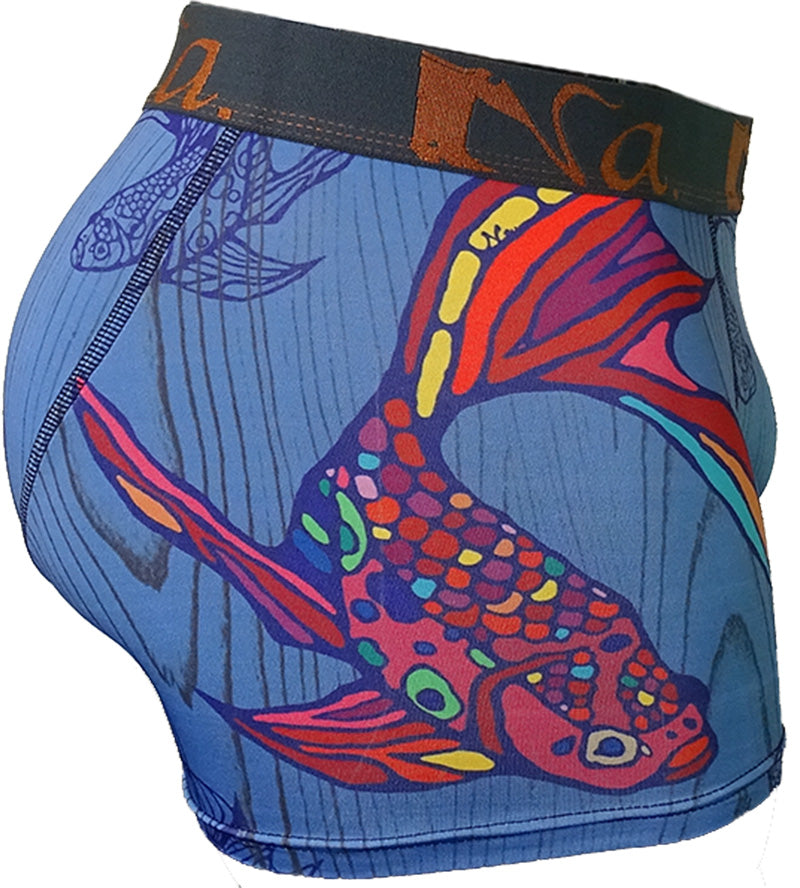 seni boxer short ikan emas