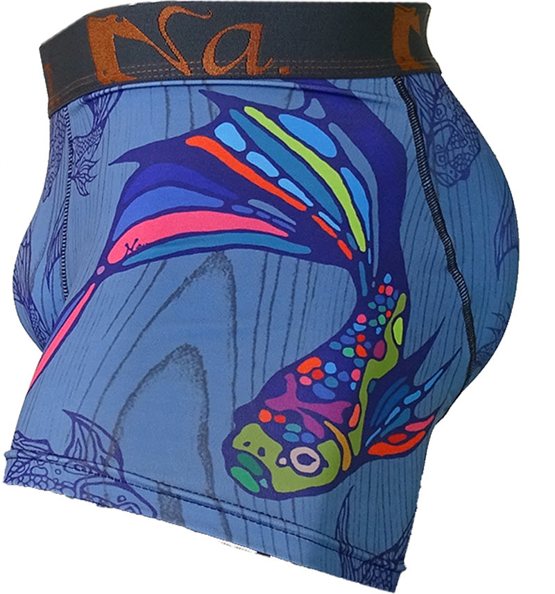seni boxer short ikan emas