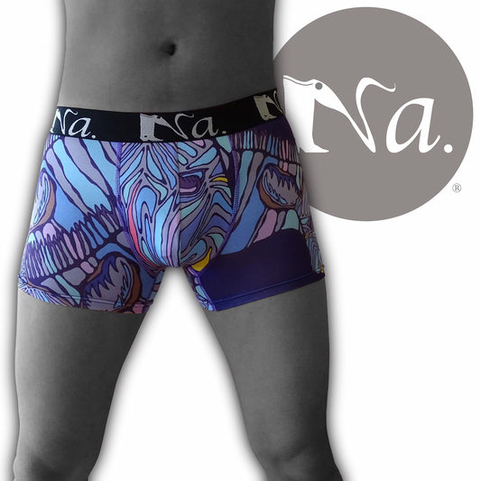 Art Boxer Shorts Night Safari Zebra