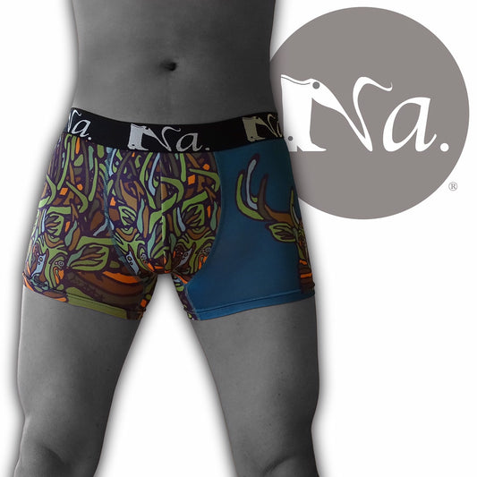 art boxer shorts RAINDEER